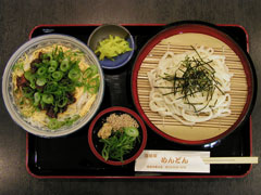 牛すじ煮込み丼プラスざるうどん